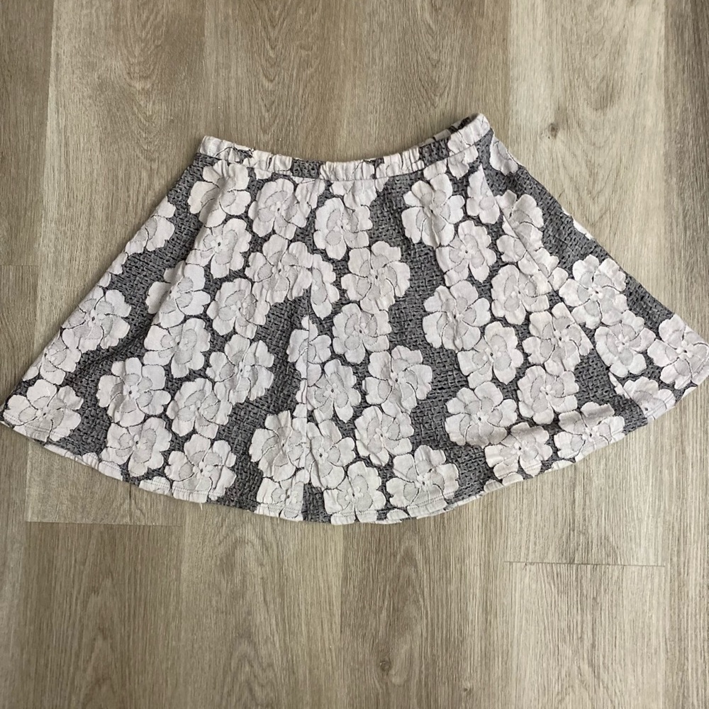 Happening in the Present Gray Mini Skirt
